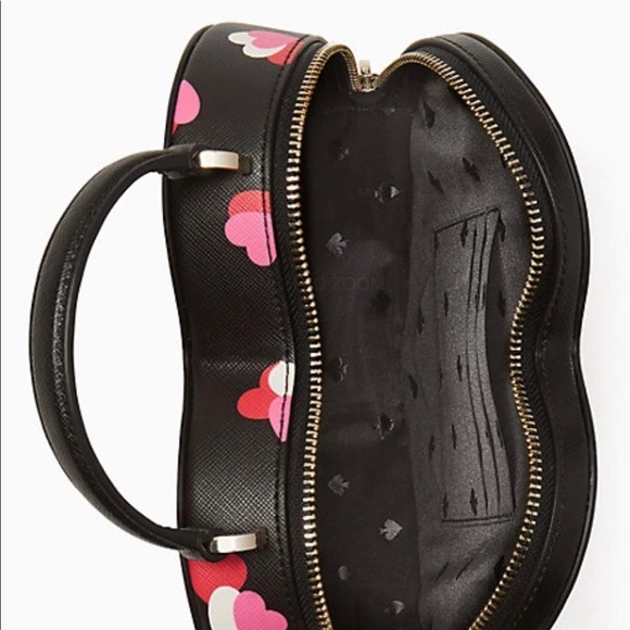 Kate spade Love Shack Flutter Hearts Heart Crossbody Purse, Black - Picture 7 of 7